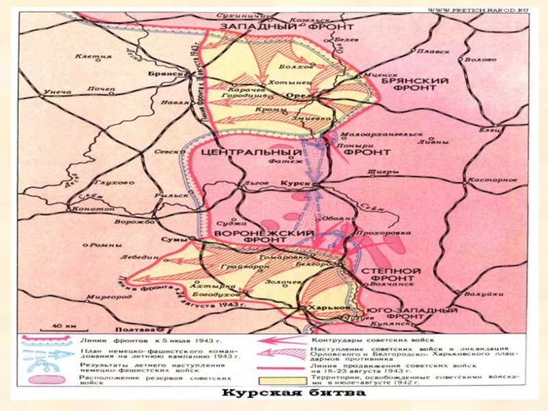 Карта курской дуги показать карту