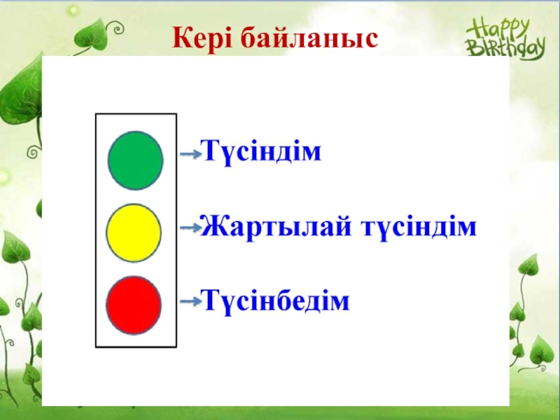 Кері байланыс түрлері