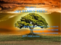 Презентация по английскому языку на тему Моё родословное дерево