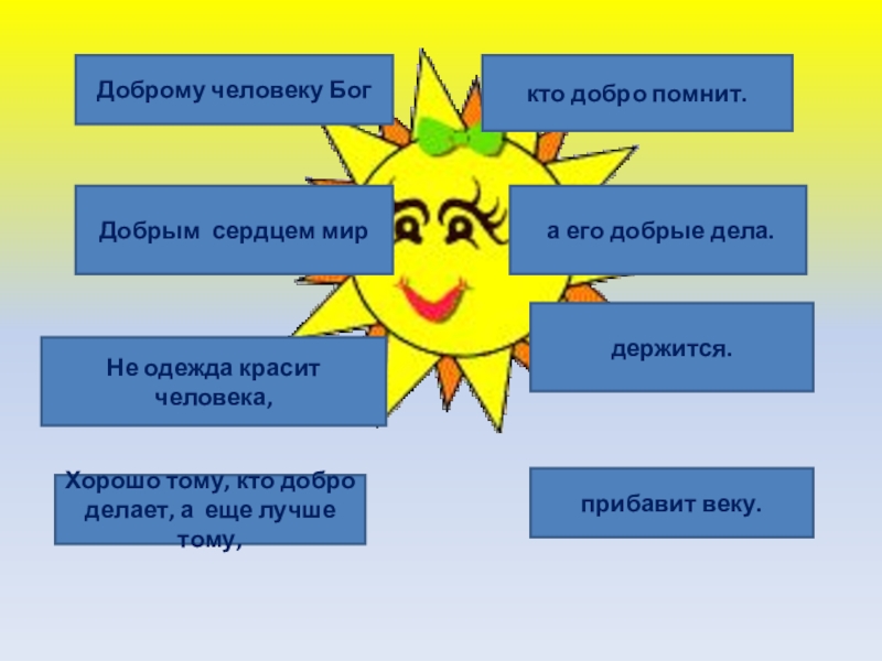 Проект на тему добра