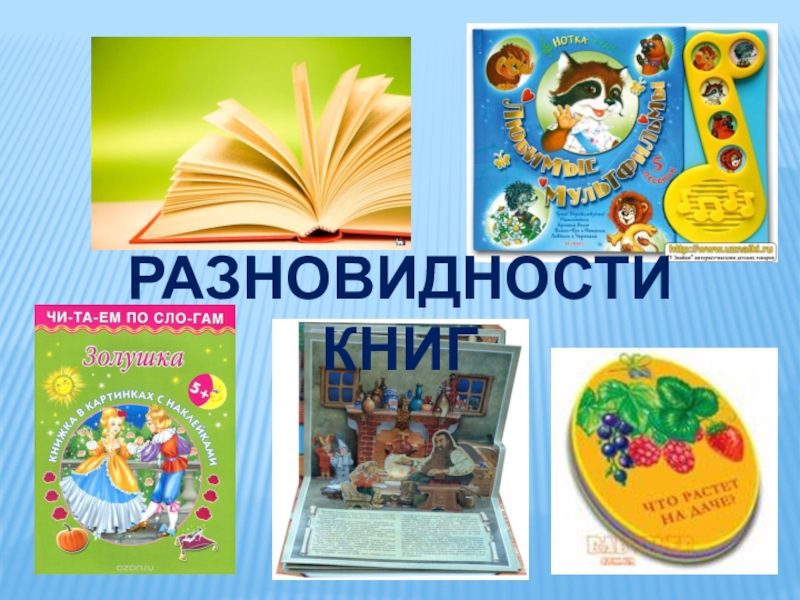 Виды книг презентация