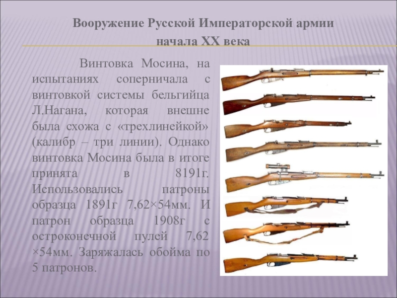 Реферат оружия. Винтовка Мосина ТТХ. Винтовка Мосина Черенкова. Начальная скорость пули винтовки Мосина. Технические характеристики винтовки Мосина.