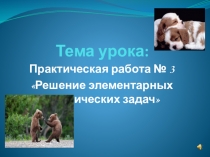 Презентация по биологии на тему Практическая работа №3.Решение элементарных генетических задач (10 класс)
