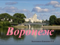 Урок-путешествие по городам России Воронеж