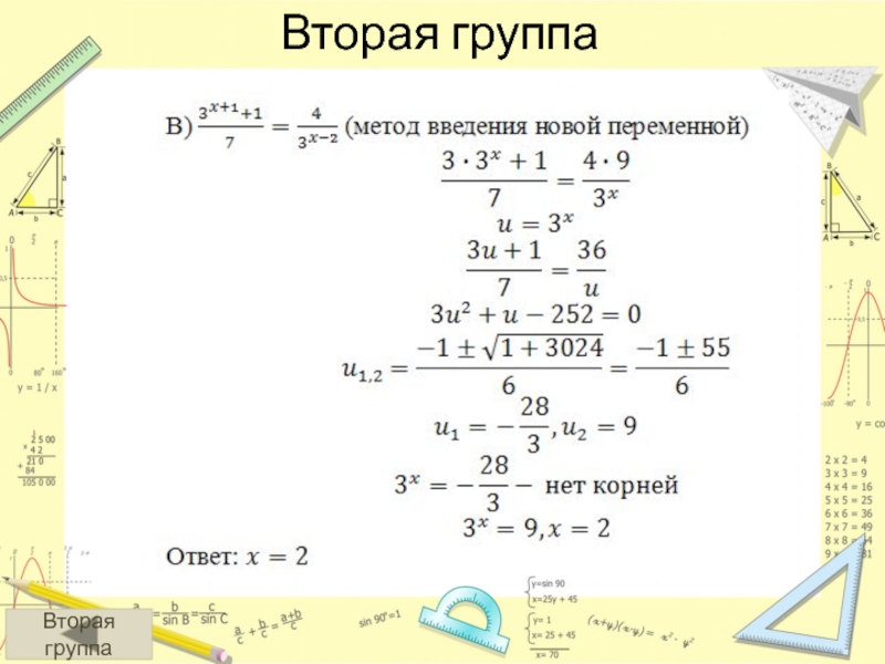 Общие методы решения уравнений 11 класс презентация