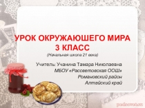 Презентация по окружающему миру 3 класс на тему Русская трапеза