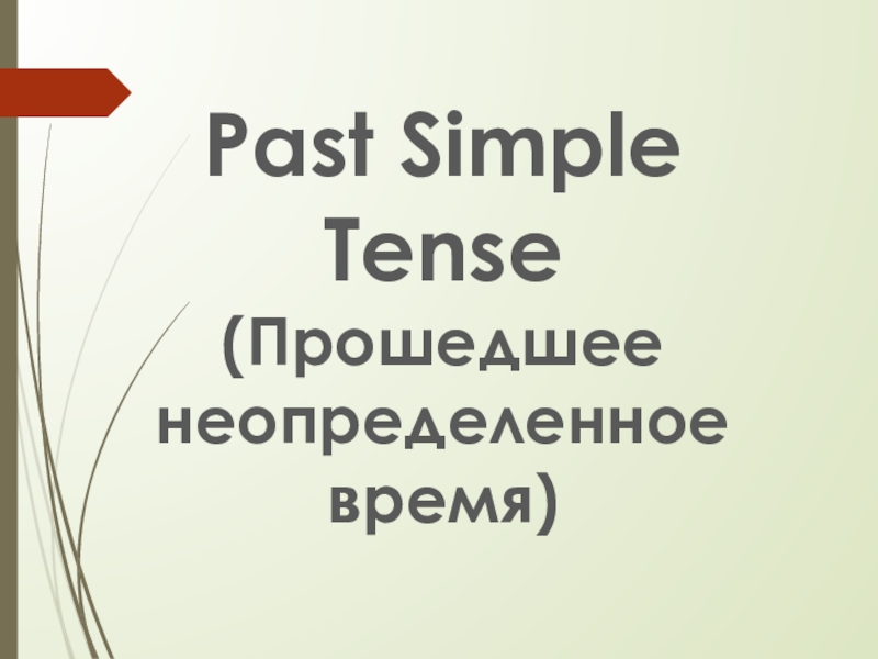Презентация Презентация по английскому языку Past Simple
