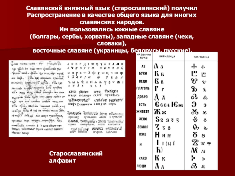 Старославянский язык. Славянские языки. Единый Славянский язык. Язык для всех славян. Книжный Славянский язык.