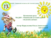 Презентация Безопасность в саду