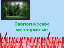 Презентация к экологическому мероприятию(2-3 класс)