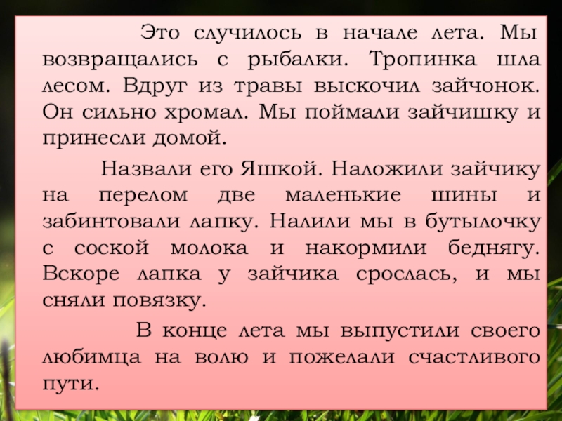 Изложение 3 класс конец года презентация