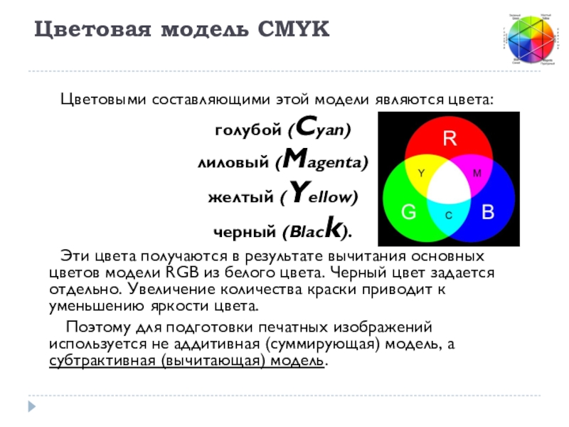 Цветовой моделью является