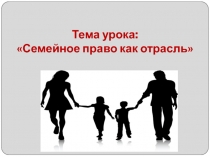 Семейное право как отрасль