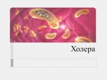Презентация Холера и ее симптомы