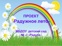 Презентация Наше радужное лето