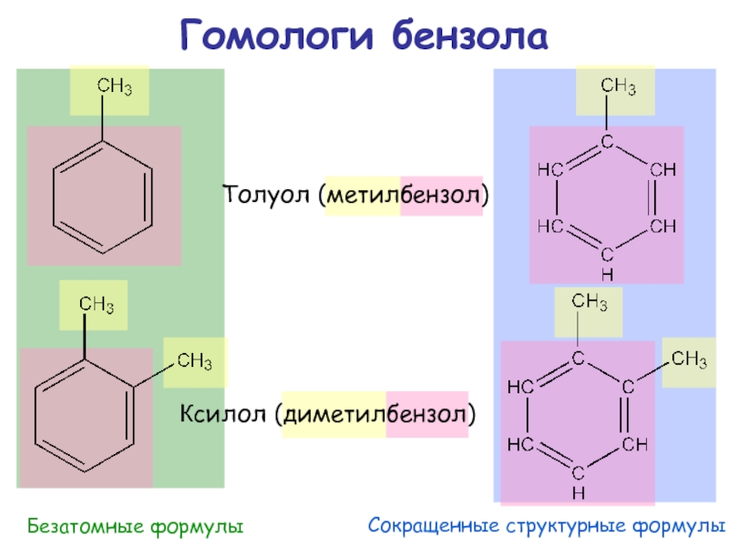 Формула ксилола