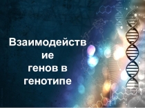 Презентация по биологии на тему Взаимодействие генов