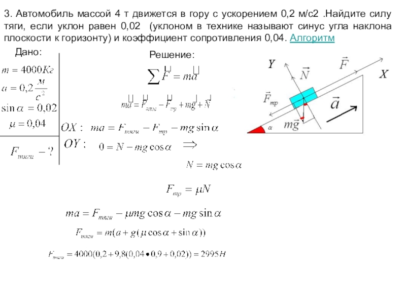 После выключения двигателя автомобиль волга массой 1800 кг проезжает в свободном качении