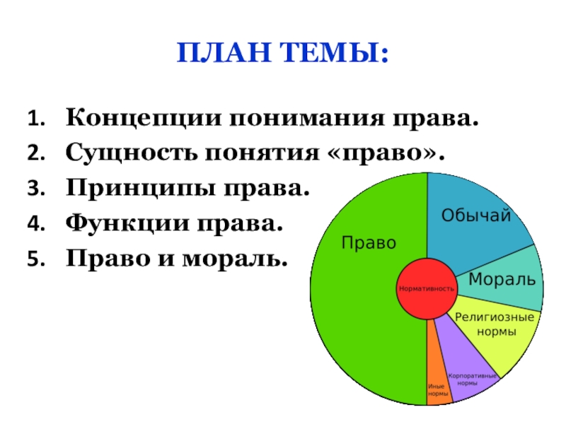 План по теме социальные нормы