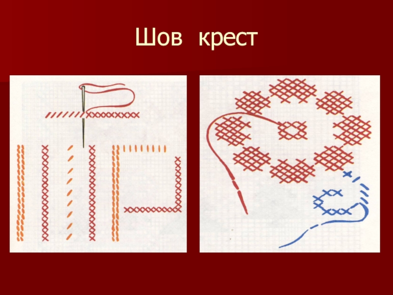 Строчка косого стежка картинка