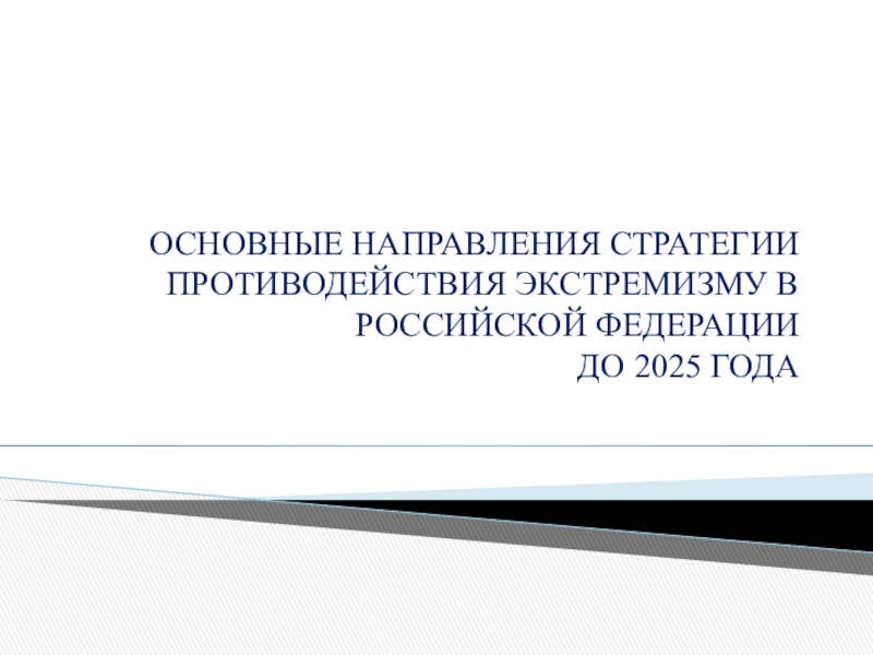 План мероприятий по реализации стратегии противодействия экстремизму в рф до 2025 года в школе