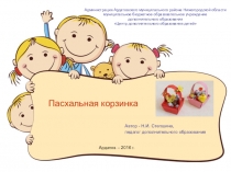 Презентация для урока технологии Пасхальная корзинка