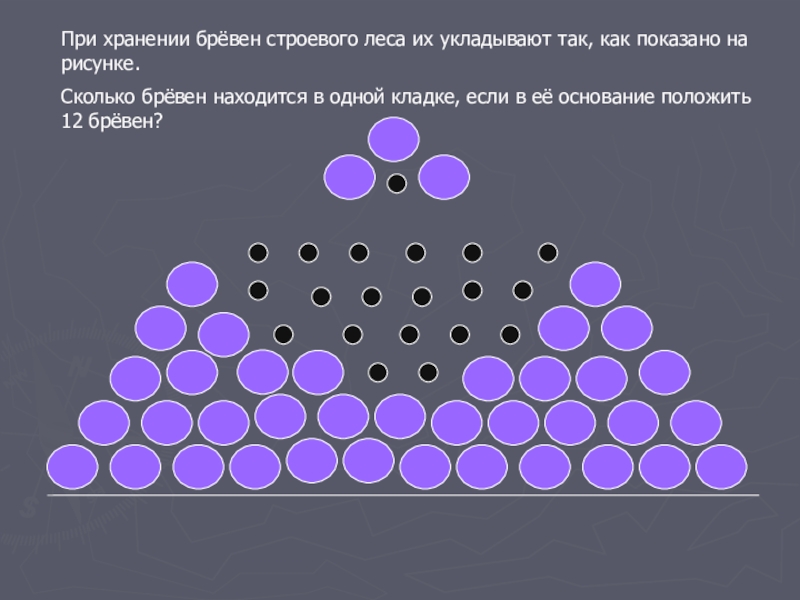 При хранении бревен леса