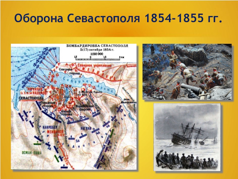 Карта оборона севастополя 1854