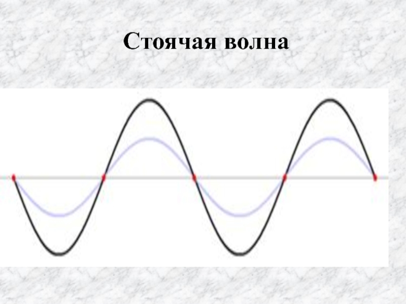 Нарисуйте стоячую волну и покажите узлы и пучности волны