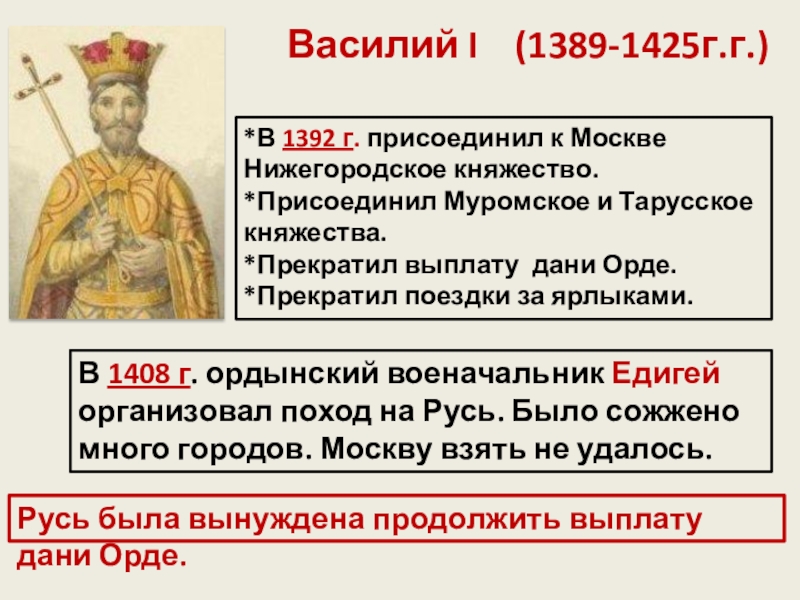 Презентация по истории 6 класс московское княжество в первой половине xv в