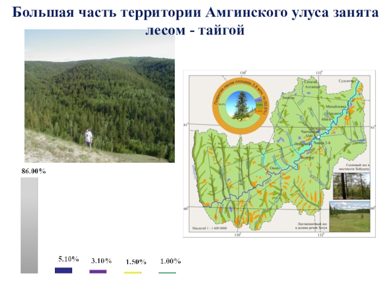 Карта амгинского улуса с наслегами