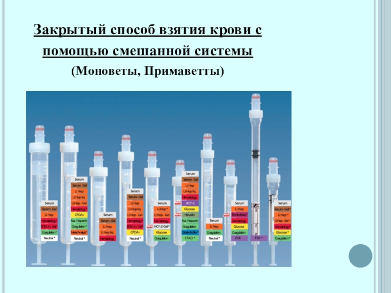 Презентация по забору крови из вены