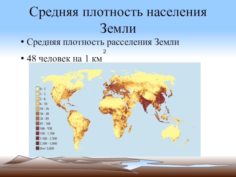 Расселение и плотность населения