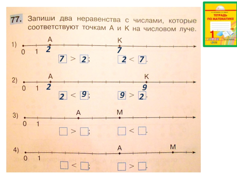 Запиши два числа которые больше. Запиши неравенства. Запиши два неравенства. Числовой Луч неравенства. Запиши числа которые соответствуют точкам на Луче.