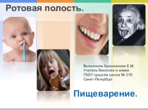 Презентация по биологии на тему Ротовая полость (8 класс)