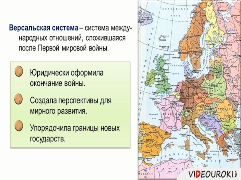 Версальско вашингтонская система принципы и противоречия новая карта европы