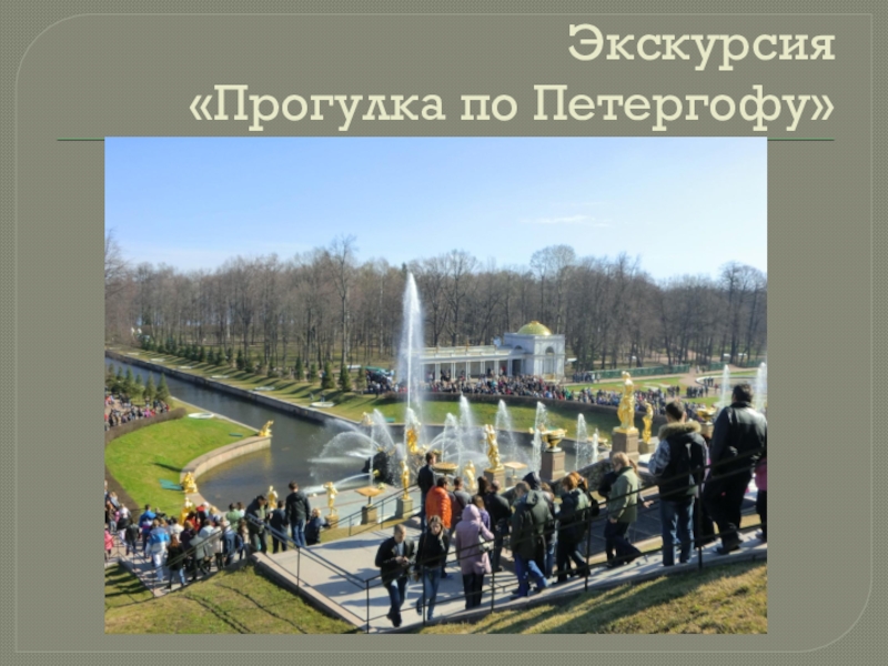 Реферат: Экскурсия по Петродворцу