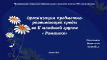 Организация предметно-развивающей среды во II младшей группе  Ромашка