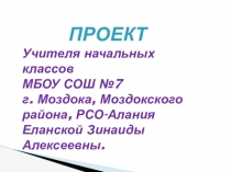 Учитель начальных классов 4 класс