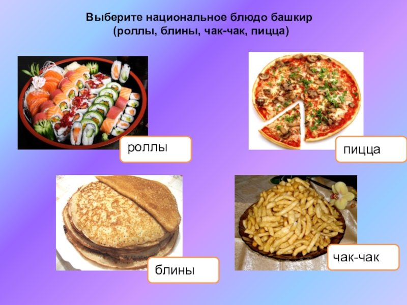 Башкирская национальная кухня проект