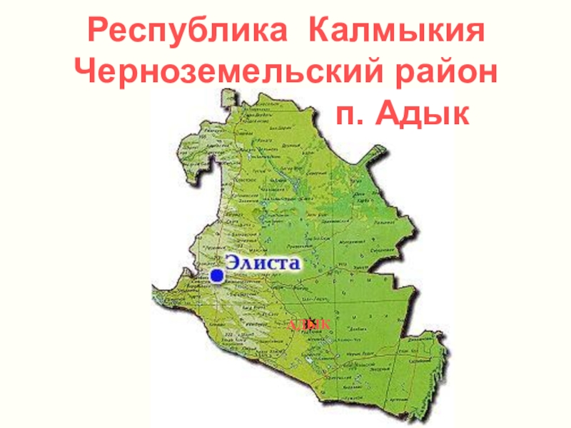 Адык калмыкия черноземельский