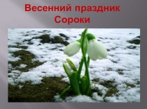 Проект на тему: Знакомство детей с традициями проведения праздника Сороки