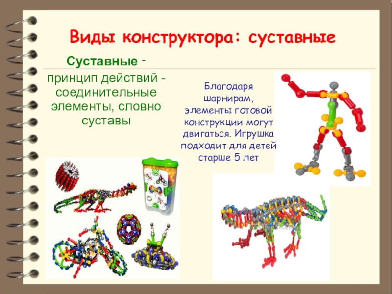 Описание конструктора. Виды конструкторов презентация. Конструктор суставы. Конструирование из суставного конструктора\. Суставные игрушки для детей.