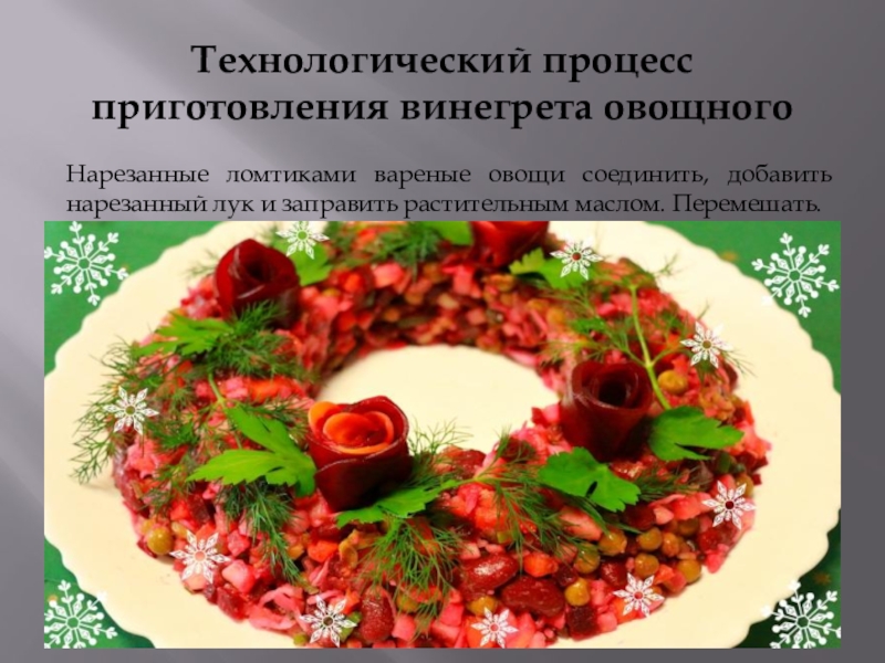 Винегрет мясной технологическая карта