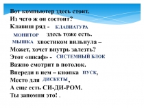 Презентация к уроку Клавиатура инструмен писателя