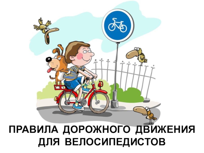 Презентация по ОБЖ на тему Советы велосипедистам