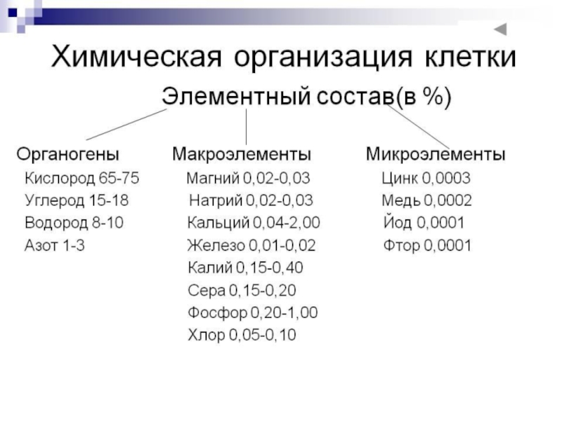 Химический состав клетки презентация 9 класс