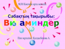 Презентация по биологии на темуВитаминдер