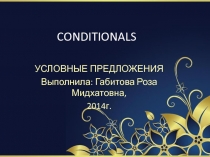 Презентация по английскому языку на тему Условные предложения( Conditionals) (9- 11 классы)