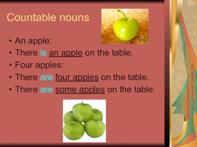 Яблоко перевести на английский. There is are an Apple on the Table. This is a Apple или an. Презентация яблока 2 класс на англ.